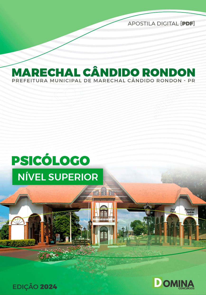 Apostila Marechal Cândido Rondon PR 2024 Psicólogo