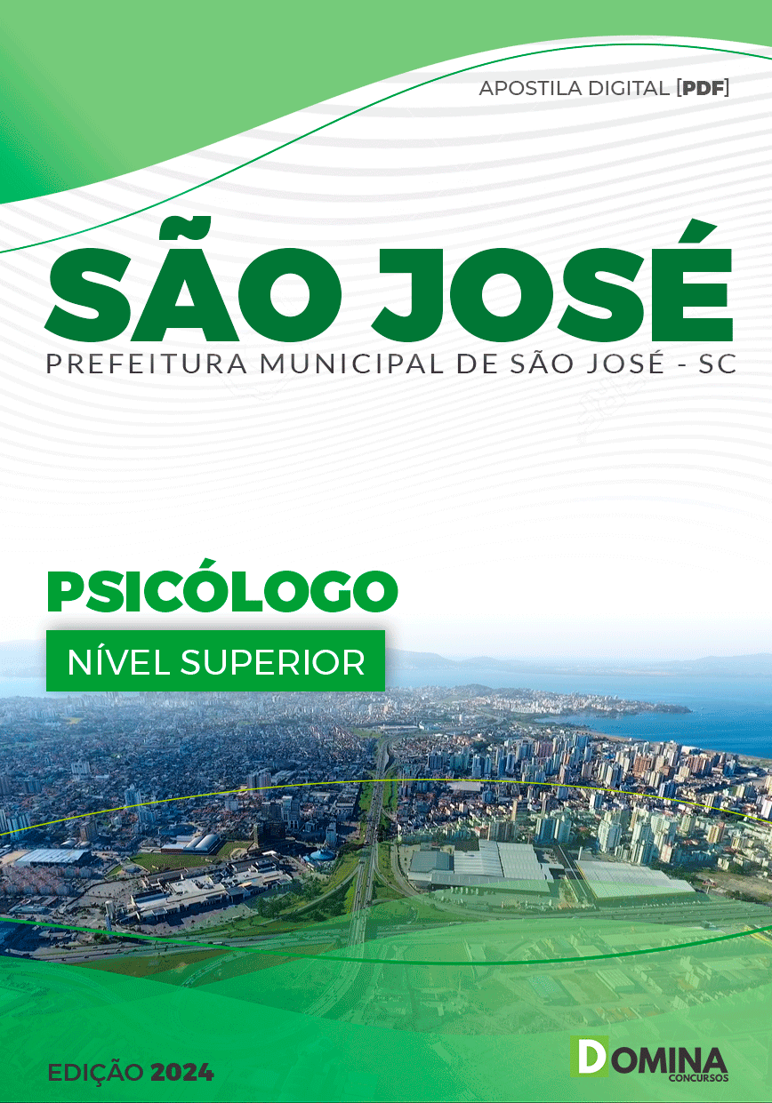 Apostila Prefeitura São José SC 2024 Psicólogo