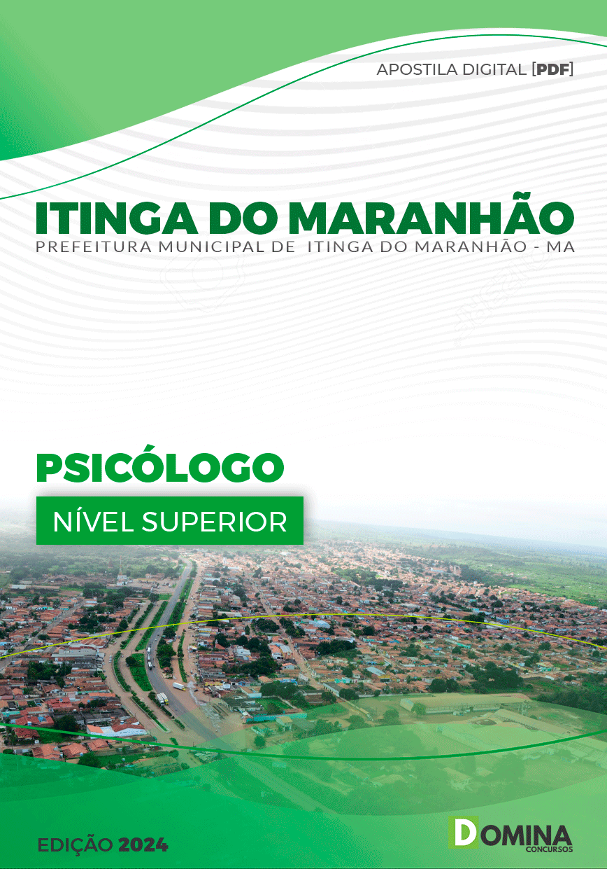 Apostila Prefeitura Itinga do Maranhão MA 2024 Psicólogo