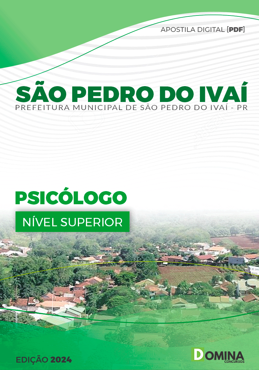 Apostila Prefeitura São Pedro Do Ivaí PR 2024 Psicólogo