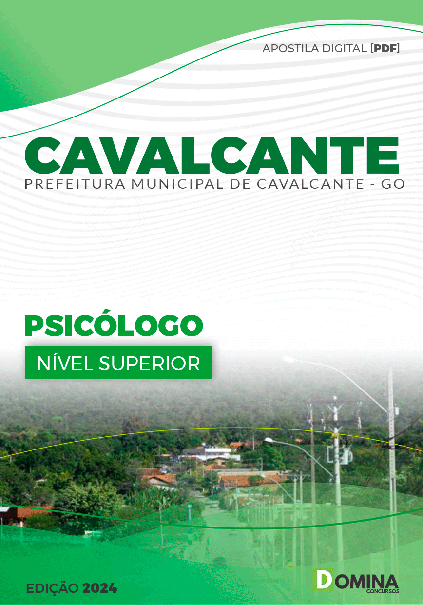 Apostila Prefeitura Cavalcante GO 2024 Psicólogo