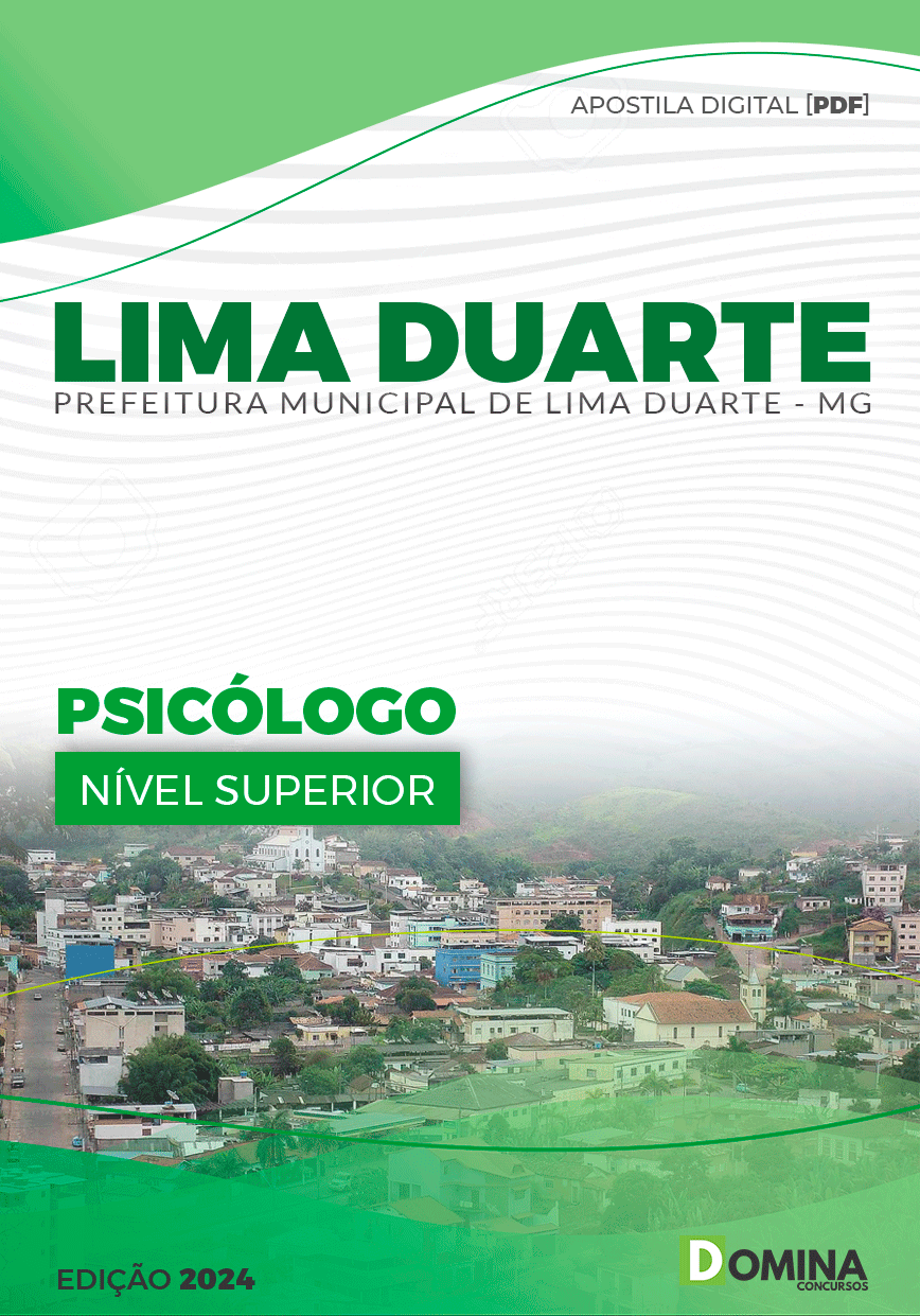 Apostila Prefeitura Lima Duarte MG 2024 Psicólogo