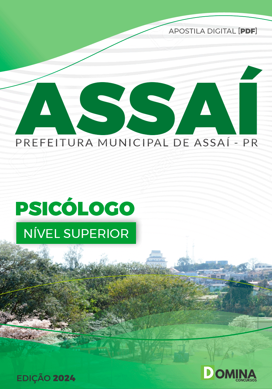 Apostila Prefeitura Assaí PR 2024 Psicólogo