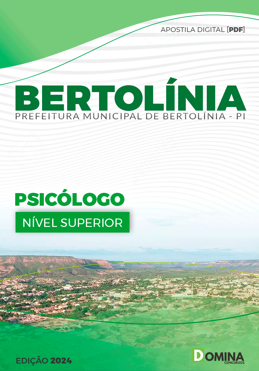 Apostila Prefeitura Bertolínia PI 2024 Psicólogo