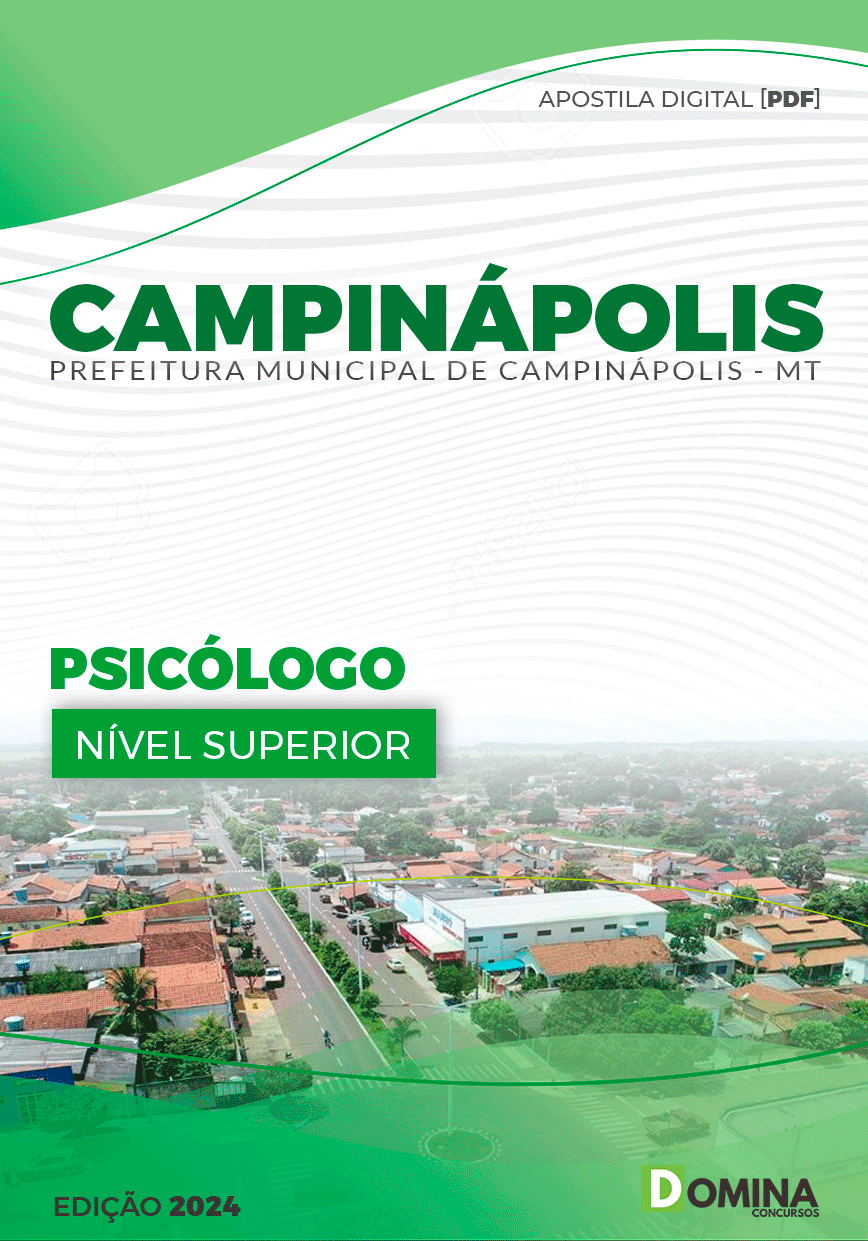 Apostila Prefeitura Campinápolis MT 2024 Psicólogo