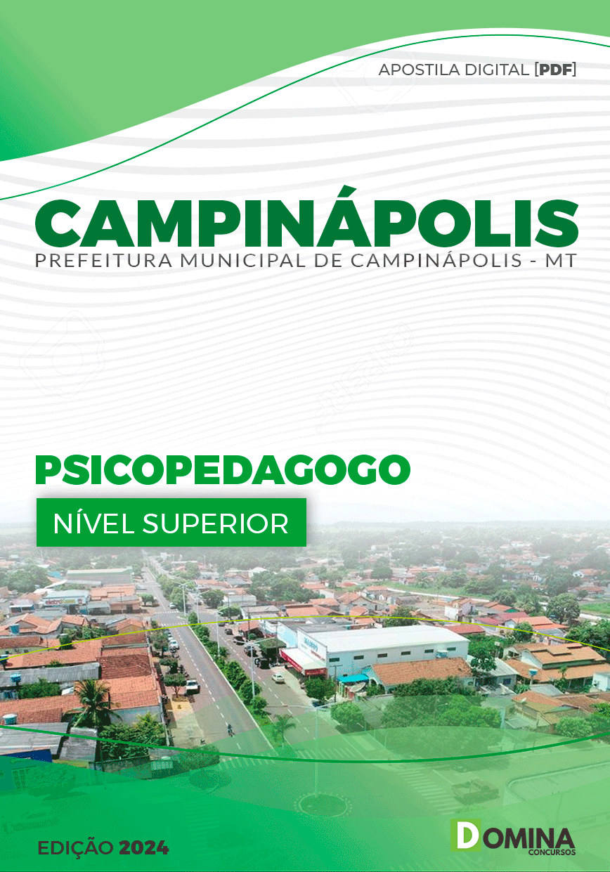 Apostila Prefeitura Campinápolis MT 2024 Psicopedagogo