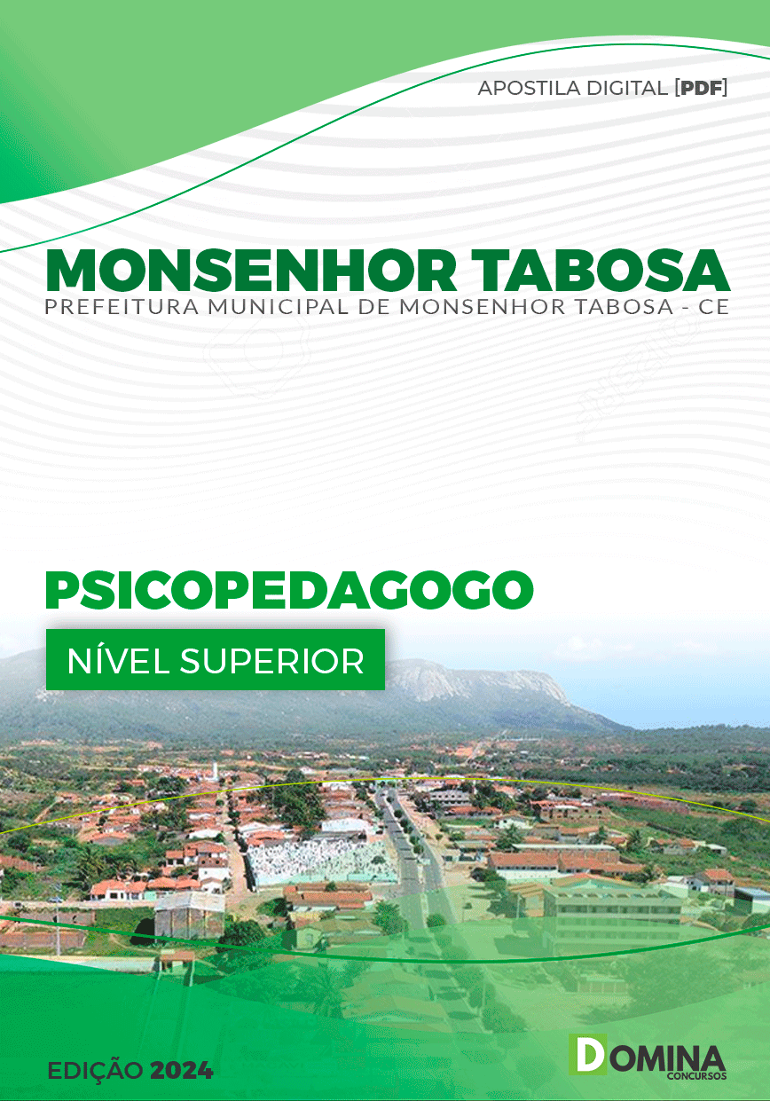 Apostila Prefeitura Monsenhor Tabosa CE 2024 Psicopedagogo