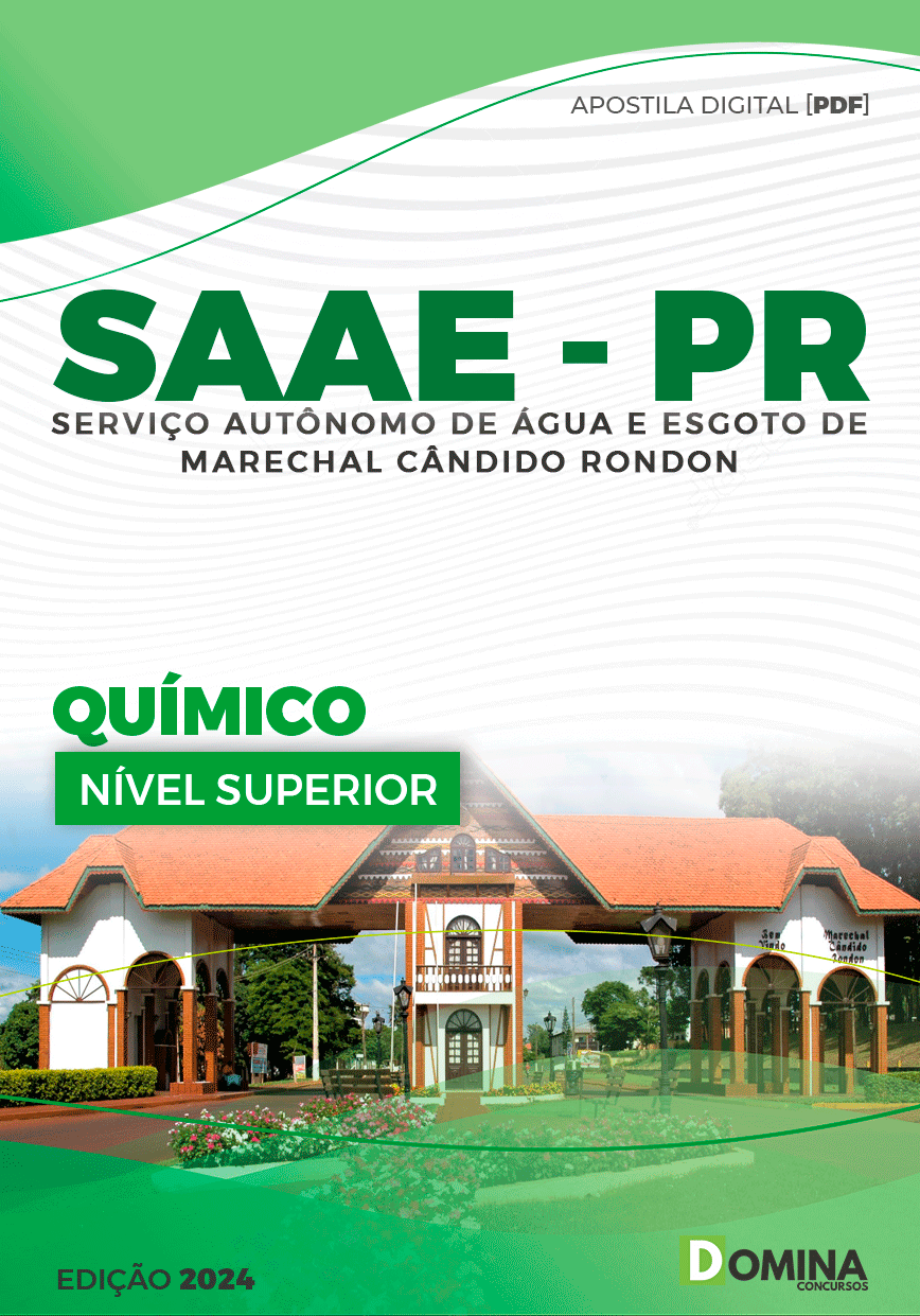 Apostila SAAE Marechal Cândido Rondon PR 2024 Químico