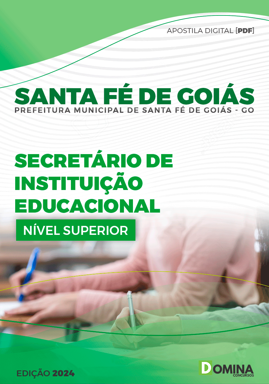 Apostila Pref Santa Fé Goiás GO 2024 Secretário Educacional