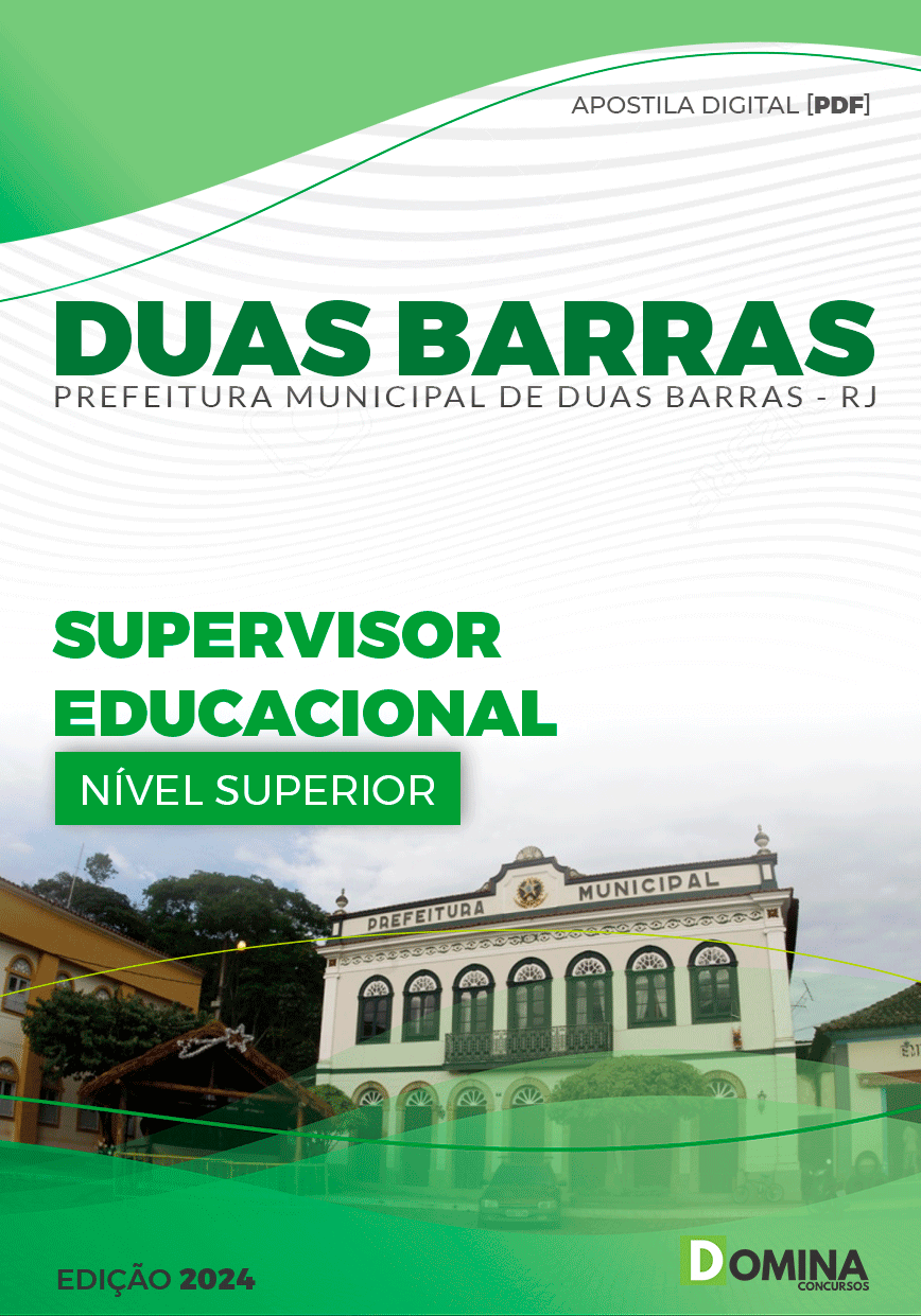 Apostila Prefeitura Duas Barras RJ 2024 Supervisor Educacional