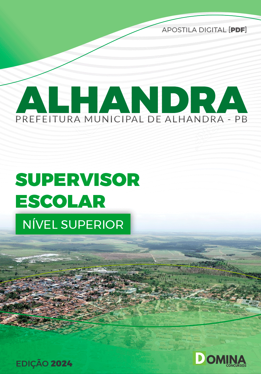 Apostila Prefeitura Alhandra PB 2024 Supervisor Escolar