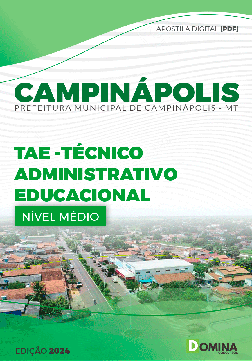 Apostila Prefeitura Campinápolis MT 2024 Técnico Administrativo