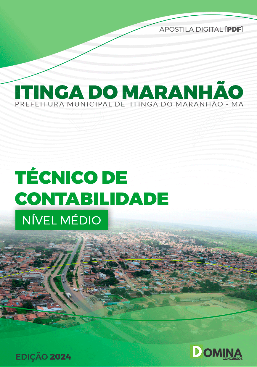 Apostila Prefeitura Itinga do Maranhão MA 2024 Técnico de Contabilidade