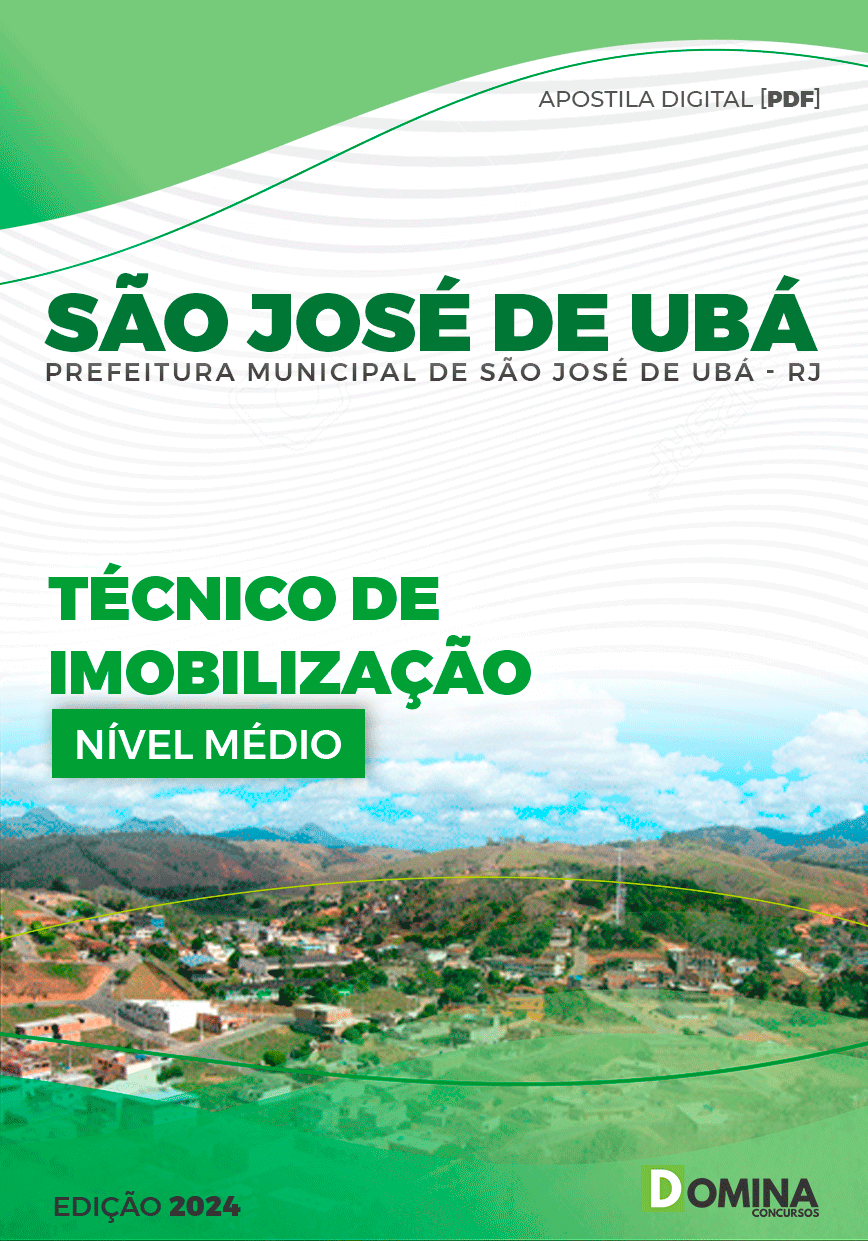 Apostila Prefeitura São José de Ubá RJ 2024 Técnico De Imobilização