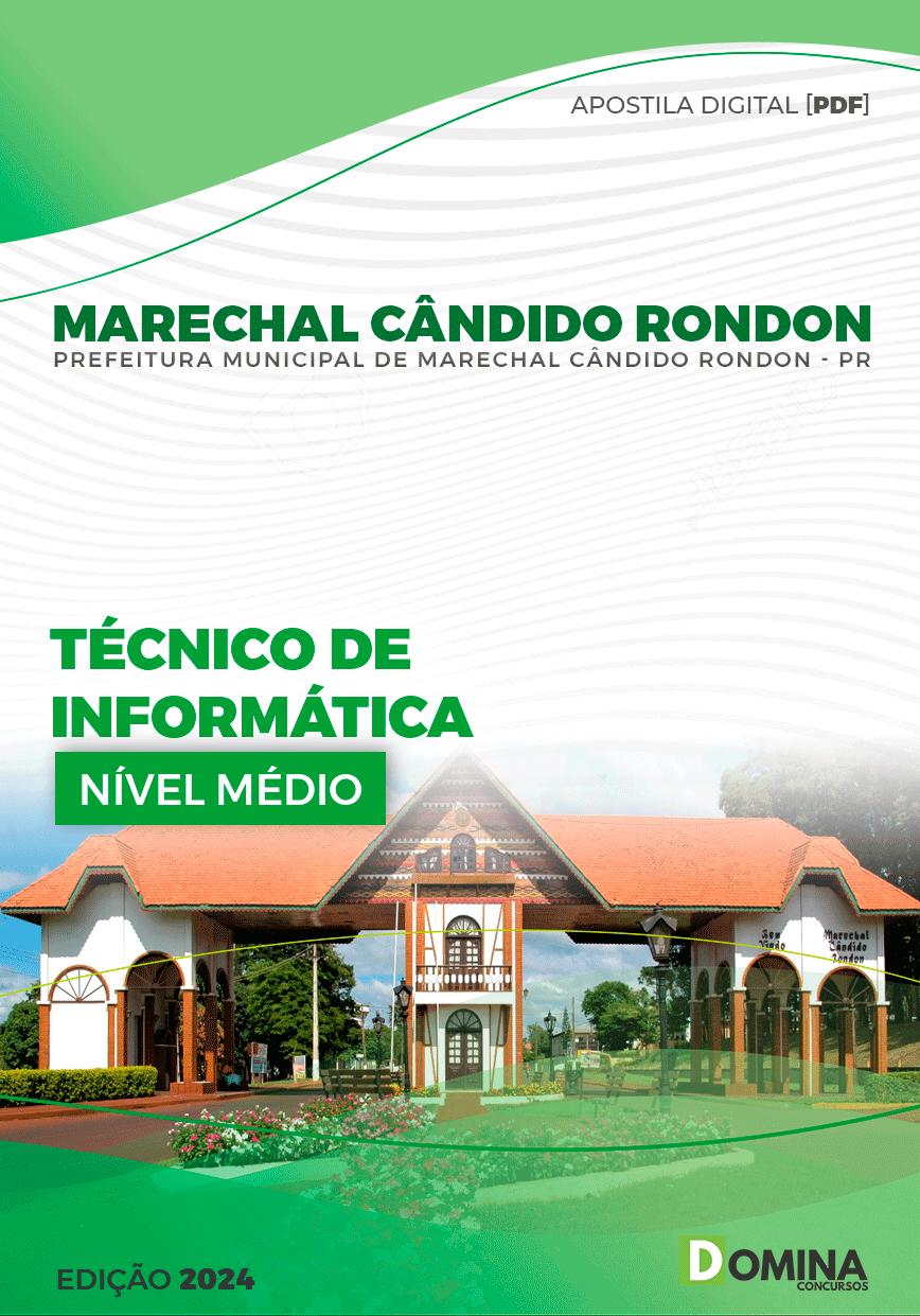 Apostila Marechal Cândido Rondon PR 2024 Técnico Informática