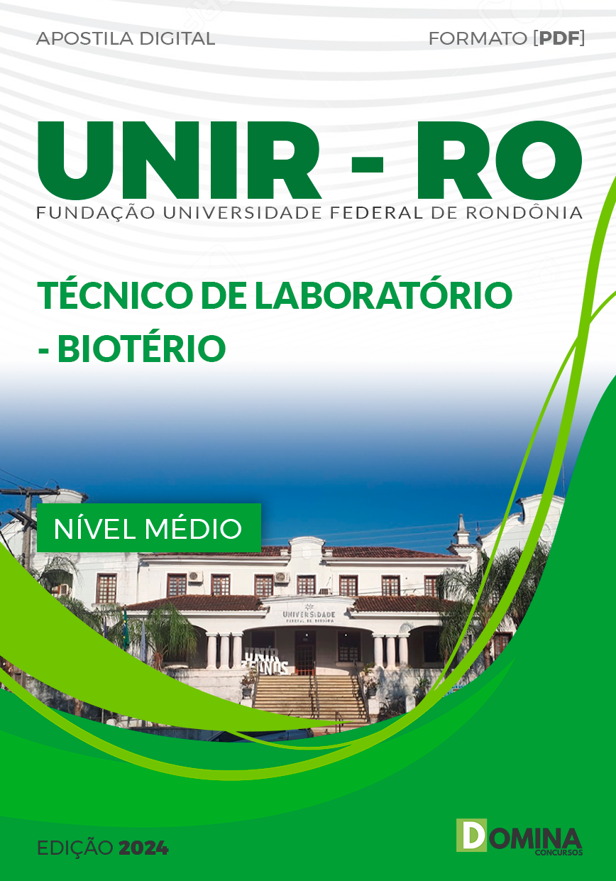 Apostila UNIR RO 2024 Técnico de Laboratório Biotério