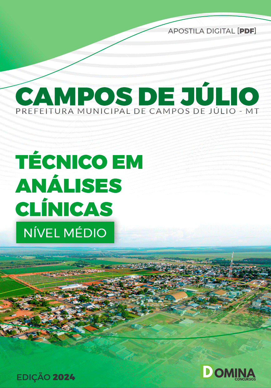 Apostila Prefeitura Campos Júlio MT 2024 Tec Análises Clínicas