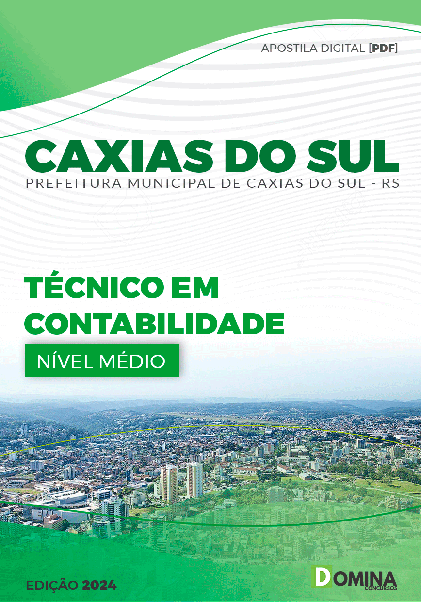 Apostila Prefeitura Caxias do Sul RS 2024 Técnico Contabilidade
