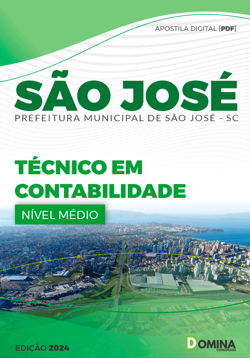 Apostila Prefeitura São José SC 2024 Técnico Contabilidade