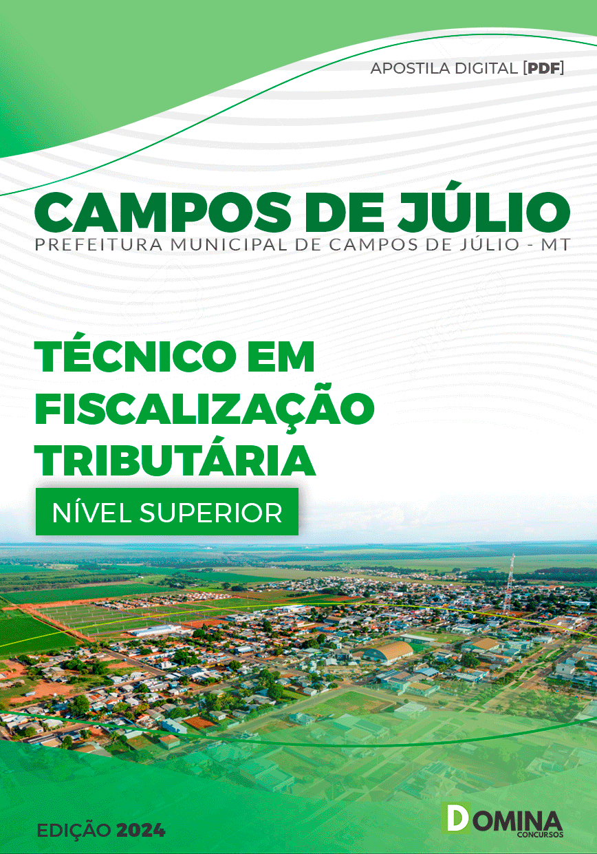 Apostila Prefeitura Campos Júlio MT 2024 Técnico Fisc Tributária