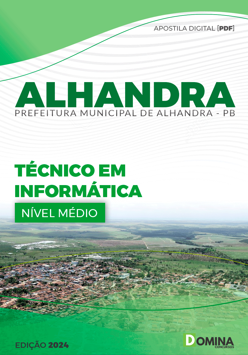 Apostila Prefeitura Alhandra PB 2024 Técnico em Informática