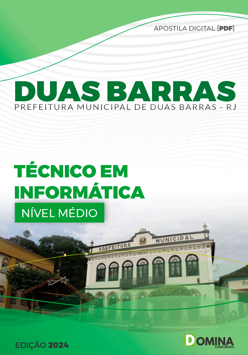 Apostila Prefeitura Duas Barras RJ 2024 Técnico em Informática