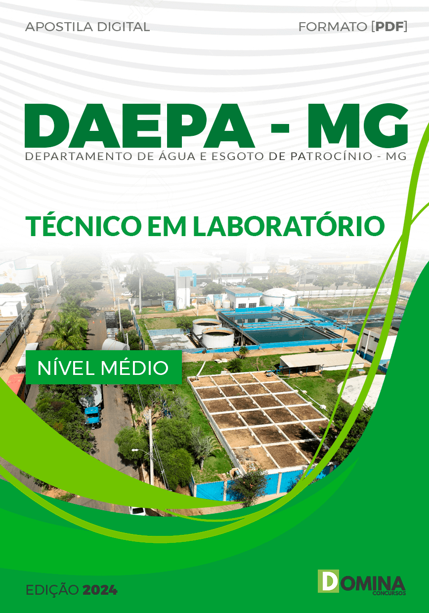 Apostila DAEPA Patrocínio MG 2024 Técnico em Laboratório