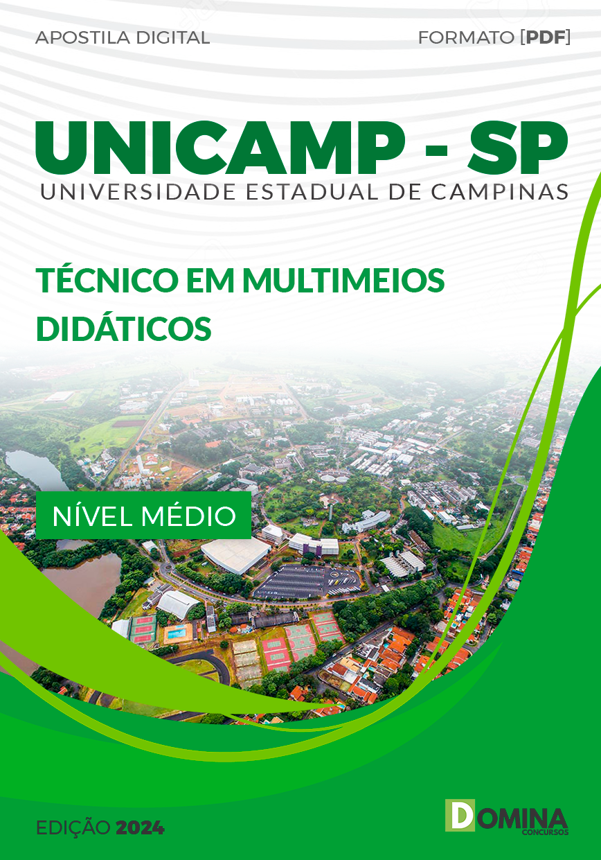 Apostila UNICAMP SP 2024 Técnico em Multimeios Didáticos