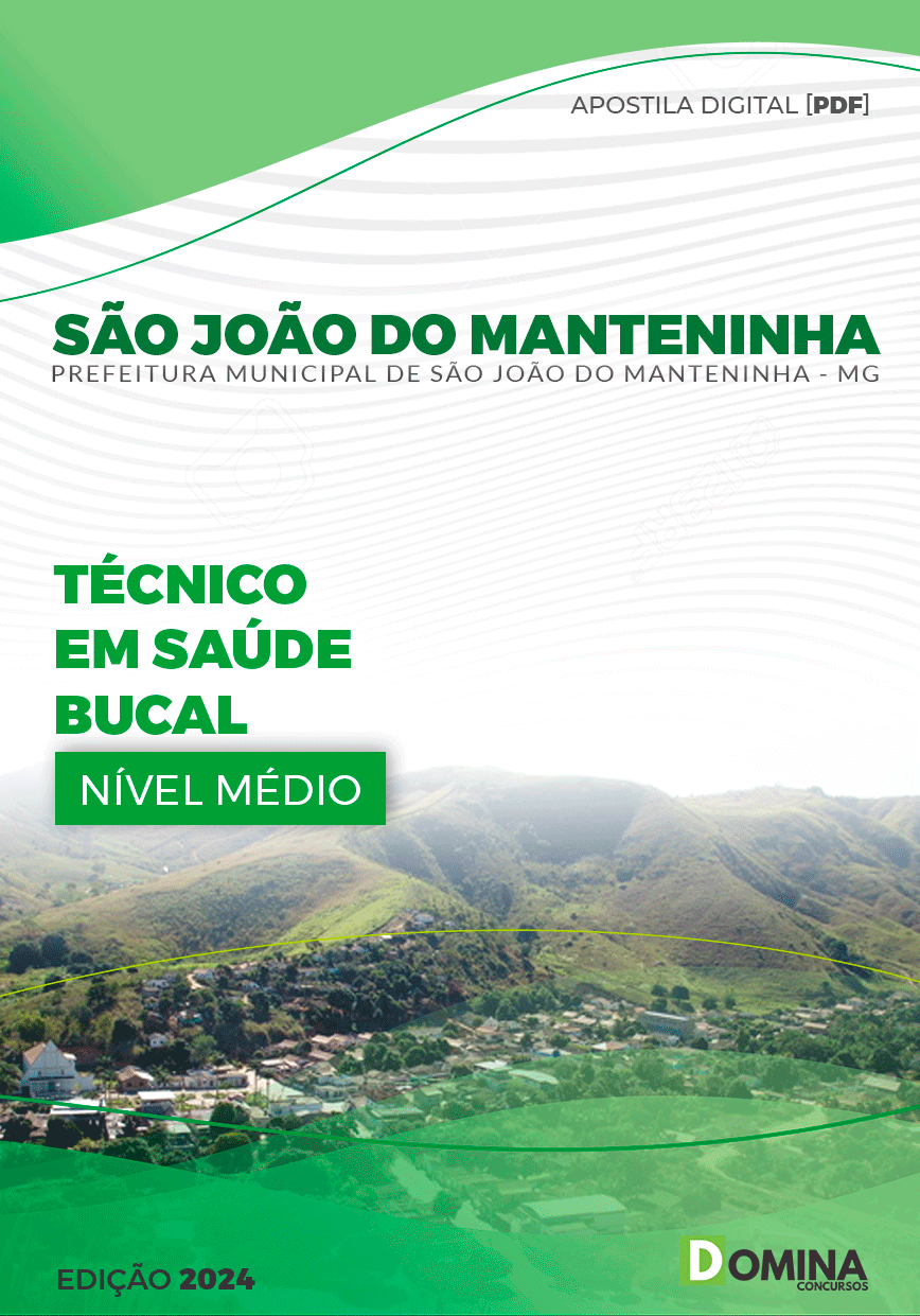 Apostila Prefeitura São João do Manteninha MG Técnico Em Saúde Bucal