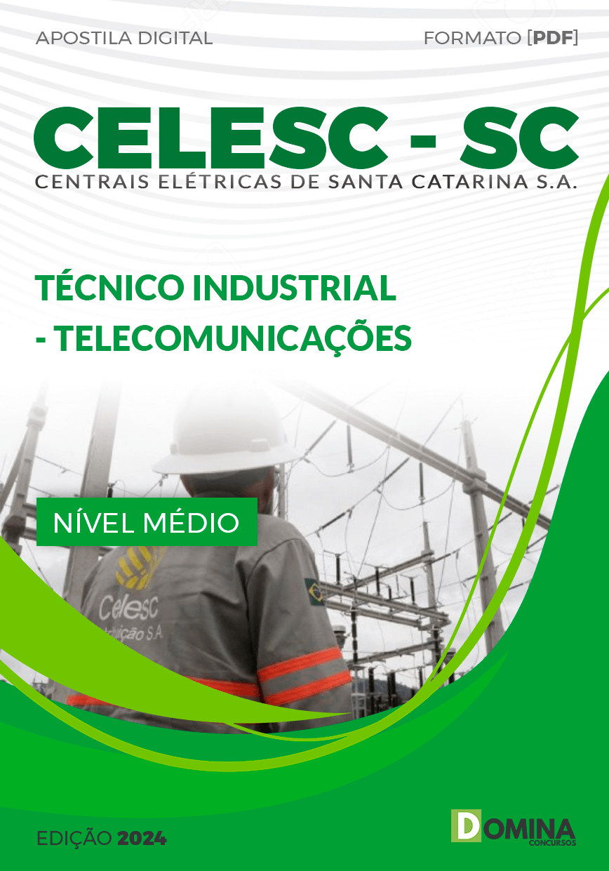 Apostila CELESC SC 2024 Técnico Industrial Telecomunicações