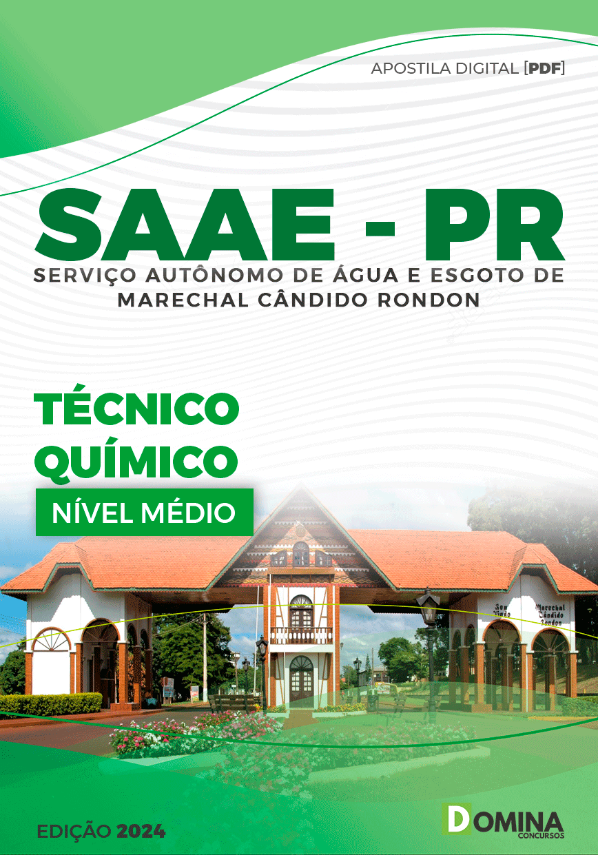 Apostila SAAE Marechal Cândido Rondon PR 2024 Tec Químico