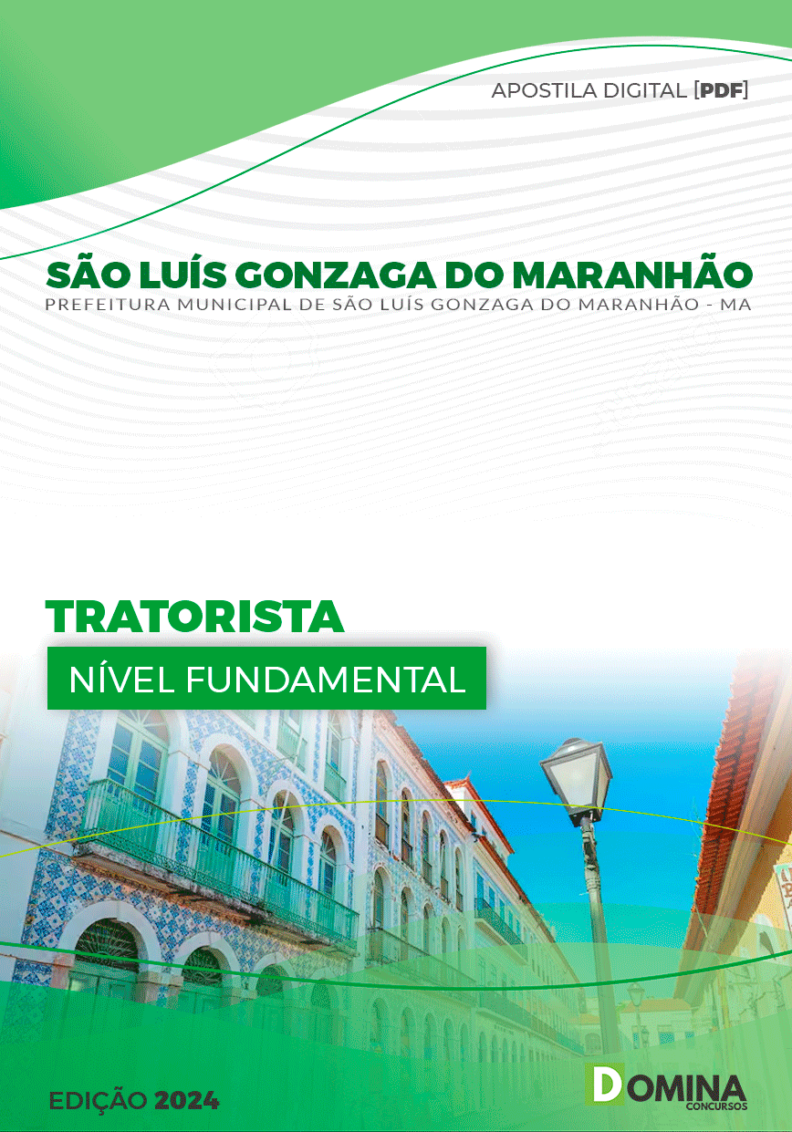 Apostila São Luís Gonzaga Maranhão MA 2024 Tratorista