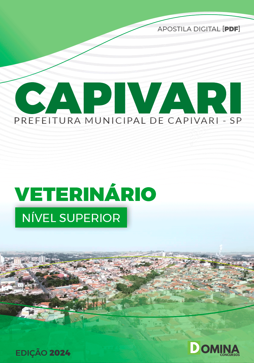 Apostila Prefeitura Capivari SP 2024 Veterinário