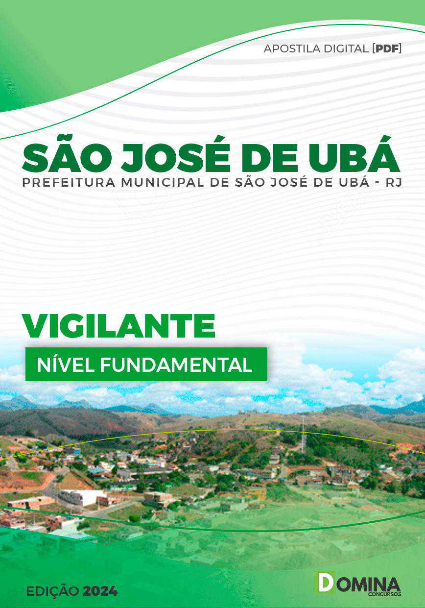 Apostila Prefeitura São José de Ubá RJ 2024 Vigilante