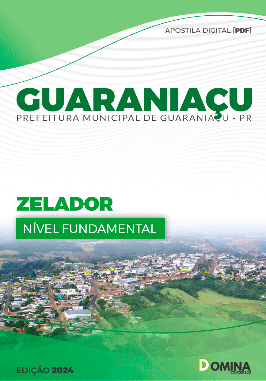 Apostila Prefeitura Guaraniaçu PR 2024 Zelador