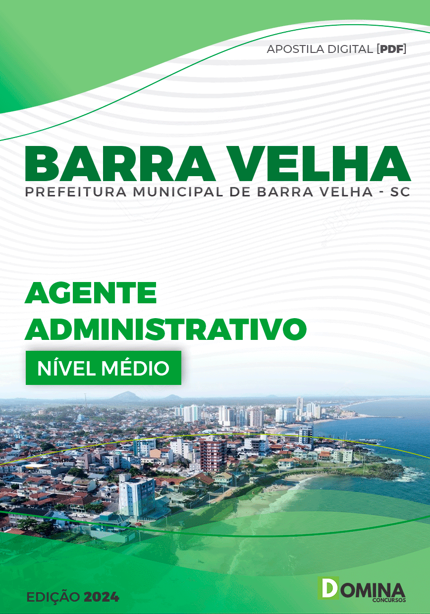 Apostila Barra Velha SC 2024 Agente Administrativo