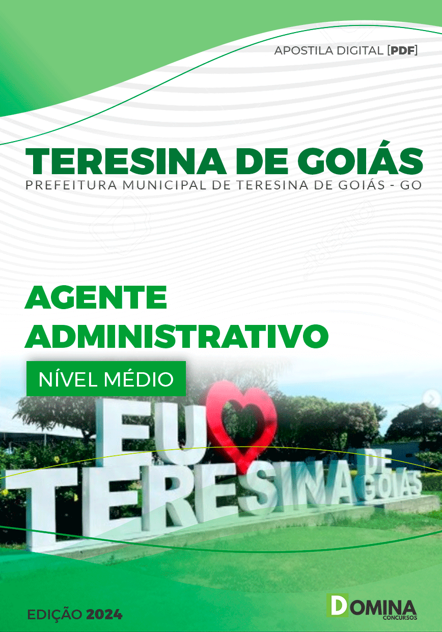 Apostila Agente Administrativo Teresina de Goiás GO 2024