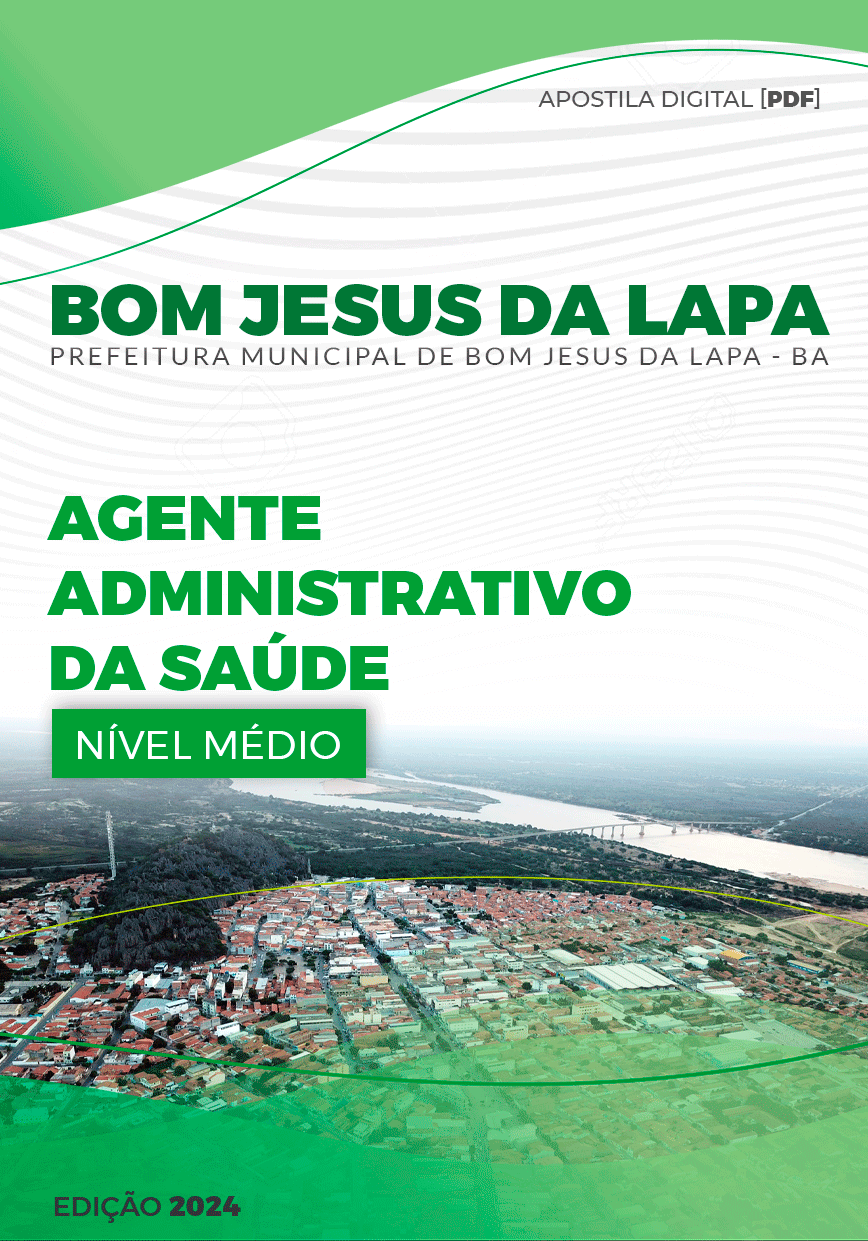Apostila Agente Administrativo Saúde Bom Jesus da Lapa BA 2024