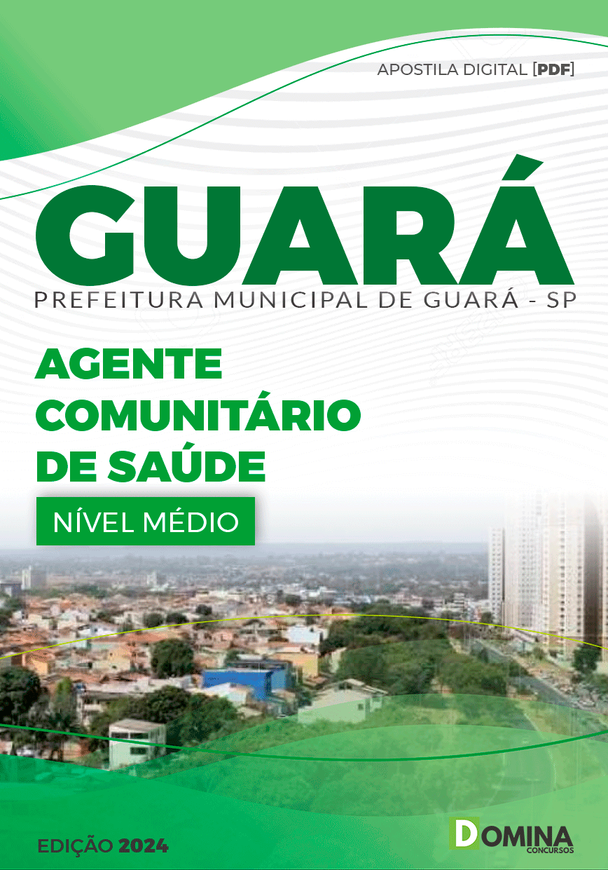 Apostila Guará SP 2024 Agente Comunitário De Saúde