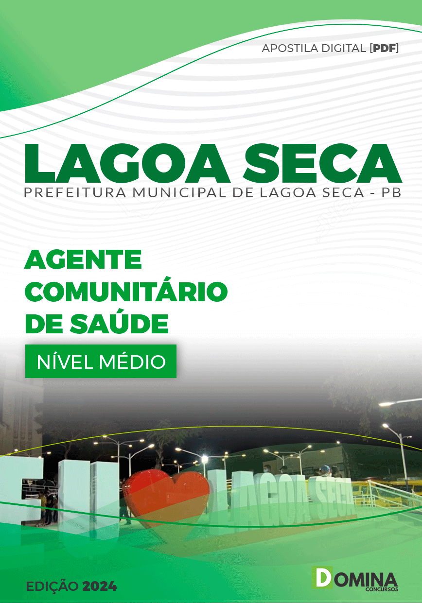 Apostila Lagoa Seca PB 2024 Agente Comunitário de Saúde