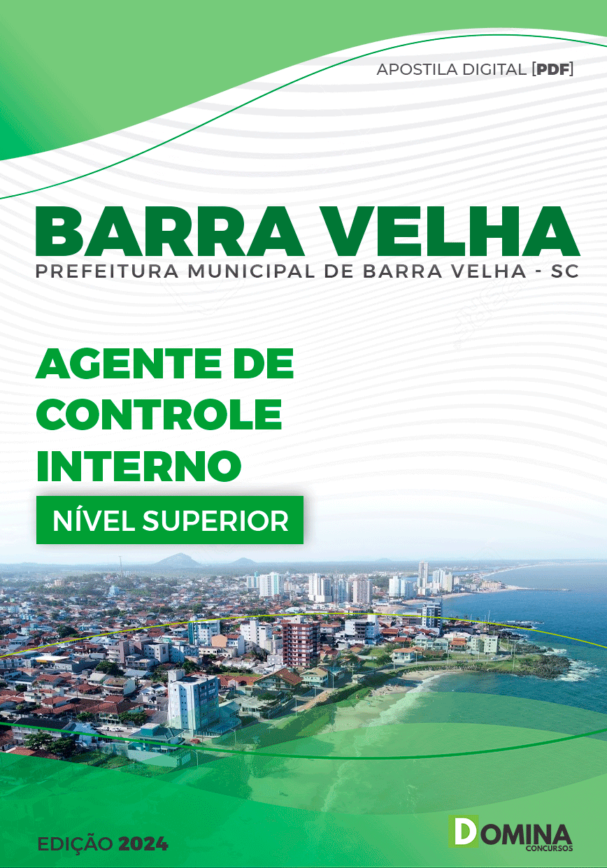 Apostila Barra Velha SC 2024 Agente De Controle Interno