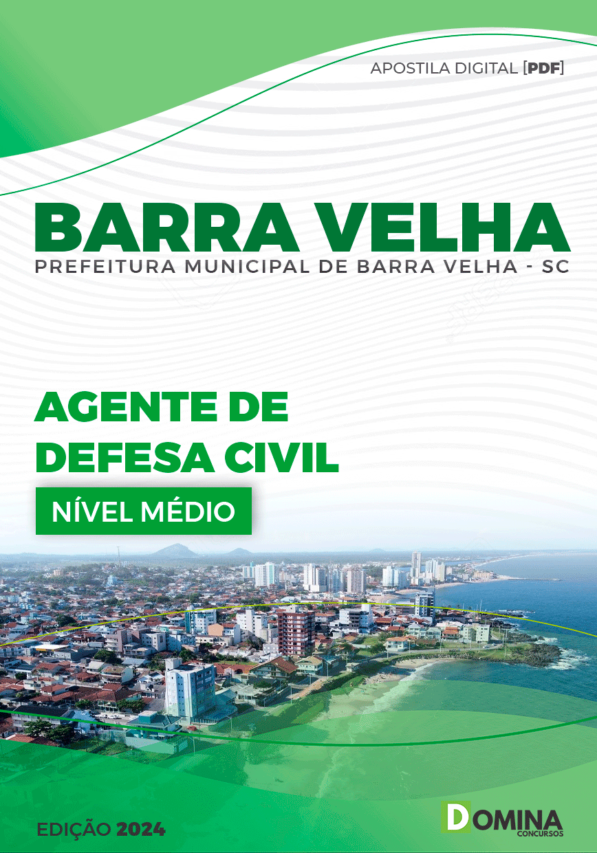 Apostila Barra Velha SC 2024 Agente De Defesa Civil