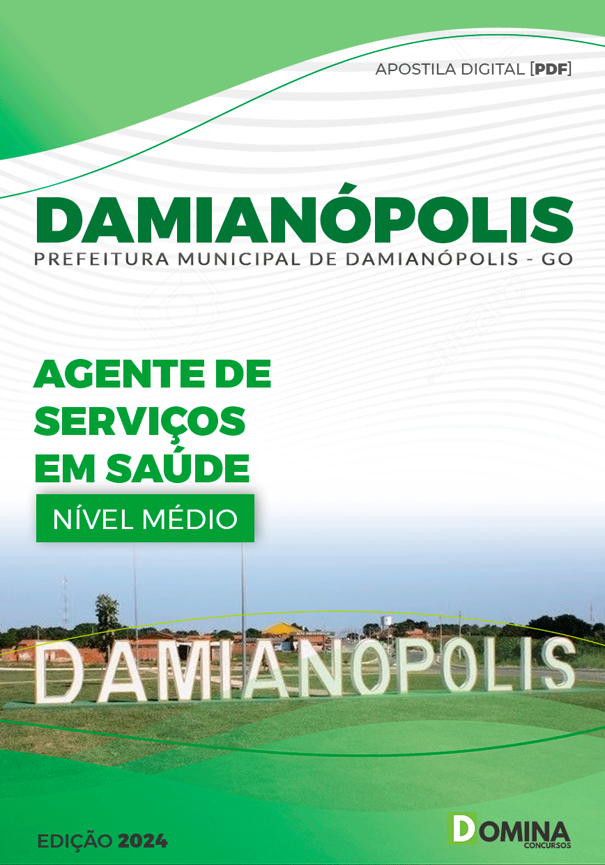 Apostila Prefeitura Damianópolis GO 2024 Agente Serviços Saúde