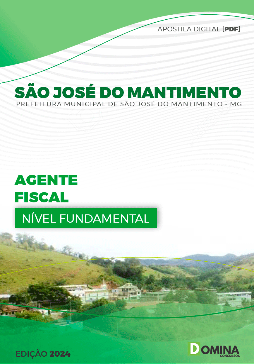 Apostila São José do Mantimento MG 2024 Agente Fiscal
