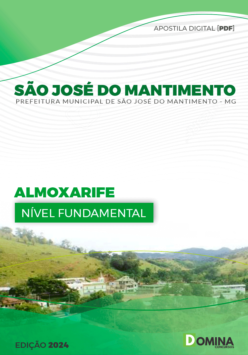 Apostila São José do Mantimento MG 2024 Almoxarife