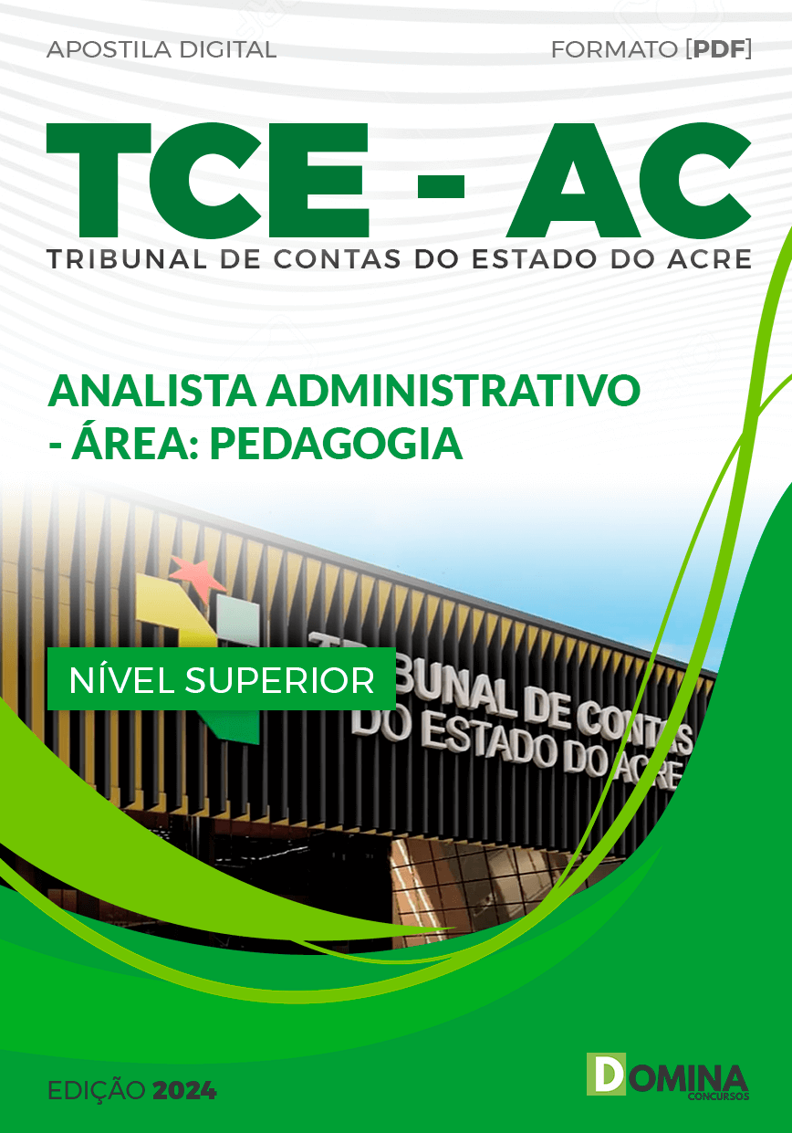 Apostila Analista Administrativo Pedagogia TCE AC 2024