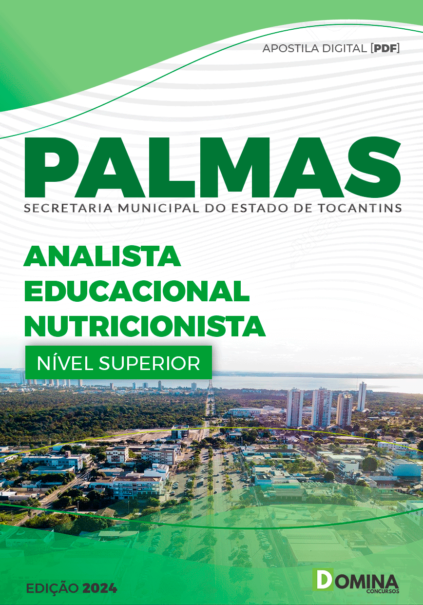 Apostila Analista Educacional Nutricionista SME Palmas TO 2024