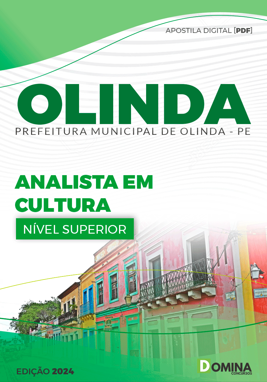 Apostila Olinda PE 2024 Analista Em Cultura