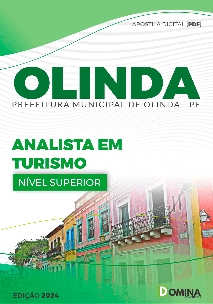 Apostila Olinda PE 2024 Analista Em Turismo