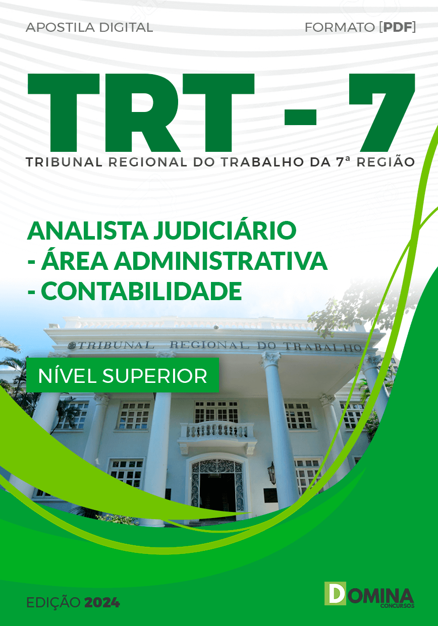 Apostila TRT 7 2024 Analista Judiciário Contabilidade